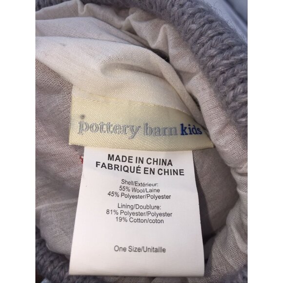 Pottery Barn Kids Natural Fair Isle Train Wool Christmas Xmas Stocking Imperfect - Picture 5 of 12